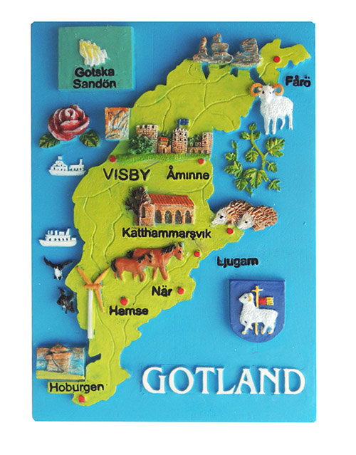 gotlandsgrossisten.se - Magnet Gotland karta 24st/fp Pris 16.-/st
